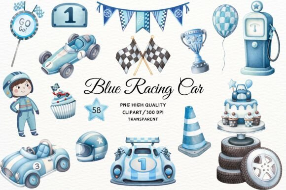 Download Watercolor Race Car Clipart 58 PNG - Car Collection