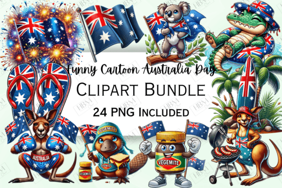 Download Funny Cartoon Australia Day Clipart - Car Collection