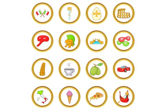 Download Italy Vector Set, Cartoon Style - Car Collection