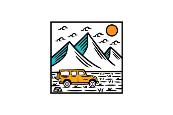 Download Adventure Mountain Car Illustration - Premium Resources