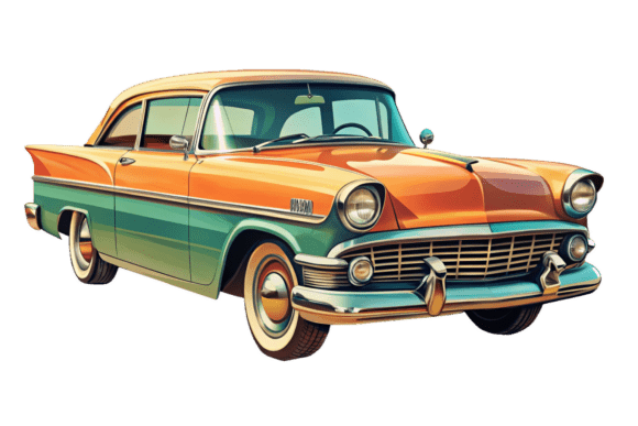 Download Watercolor Vintage Car PNG Mega Bundle - Car Collection