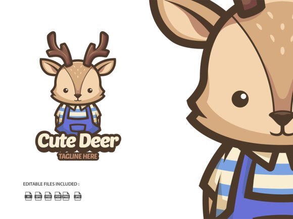 Download Deer Cartoon Illustration Logo - Car Collection