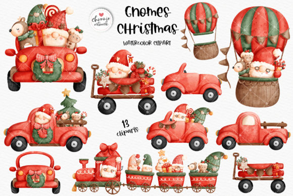 Download Christmas Gnome Car Clipart, Balloon - Car Collection