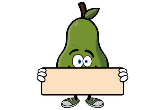 Download Smiling Avocado Cartoon Mascot Character - Car Collection