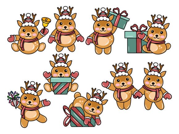 Download Deer Cartoon for Christmas Day - Car Collection