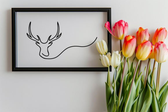 Download Continuous Line Art Drawing of Head Deer - Premium Resources