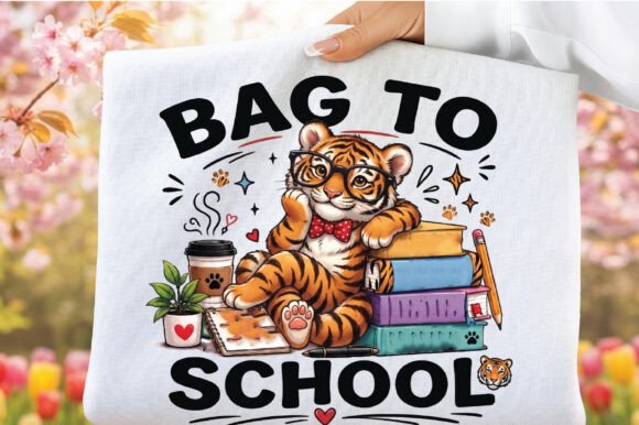 Download Bag to School Tiger Clipart Sublimation - Tiger Collection