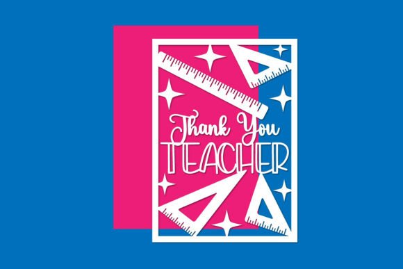 Download Thank You Teacher Card Paper Cut Files - Car Collection