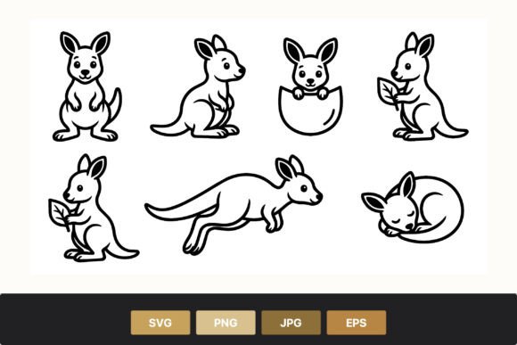 Download Cute Kangaroo Cartoon Clipart - Car Collection