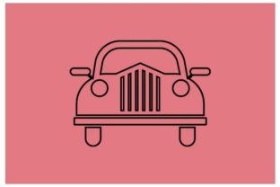 Download Retro Car Icon EPS 10.- Vector - Car Collection