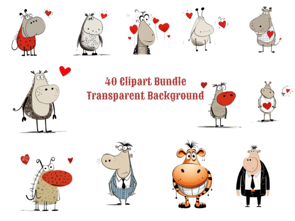 Download Funny Hippo Cartoon Clipart Bundle PNG - Car Collection