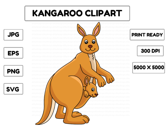 Download Kangaroo Animal Cartoon Colored Clipart - Car Collection
