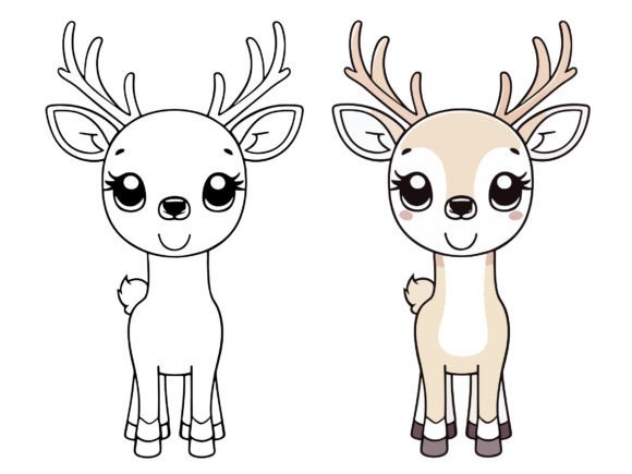 Download Kawaii Deer, Cartoon Characters - Car Collection