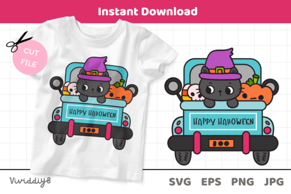 Download Halloween Car. Halloween Cat Svg Kawaii - Car Collection