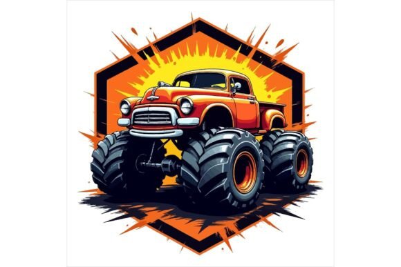 Download Monster Car Vectors EPS Bundle - Car Collection